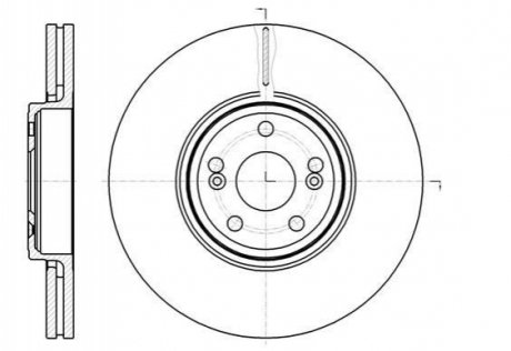 Тормозной диск (передний) 61234.10
