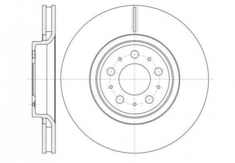 Гальмівний диск (передній) REMSA 61303.10 (фото 1)