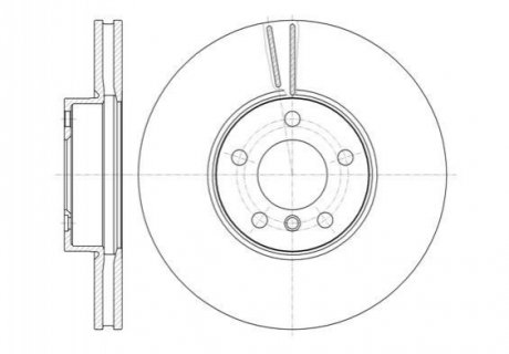Тормозной диск (передний) REMSA 61307.10 (фото 1)
