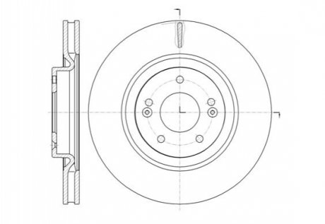 Тормозной диск (передний) REMSA 61436.10 (фото 1)