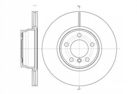 REMSA BMW Диск гальмівний передній 3 F30,4 Gran Coupe/ F36 13- 61452.10