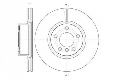 Тормозной диск (передний) REMSA 61454.10 (фото 1)