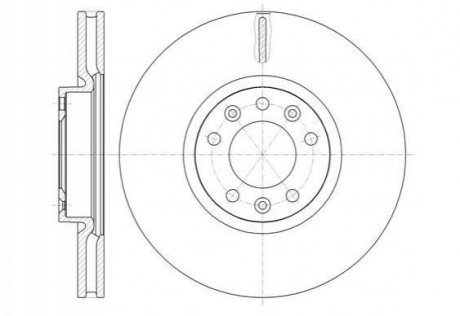 Гальмівний диск (передній) REMSA 61472.10 (фото 1)