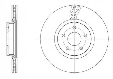 Гальмівний диск (передній) REMSA 61561.10 (фото 1)