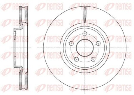 REMSA FORD Диск гальмівний S-MAX 2.0TDCI 15- 61602.10