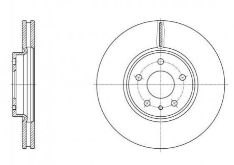 Тормозной диск (передний) REMSA 61605.10 (фото 1)