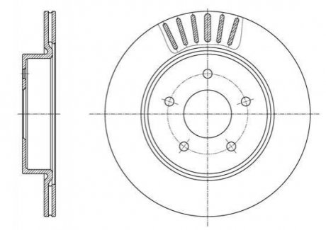 Тормозной диск (задний) REMSA 61623.10 (фото 1)