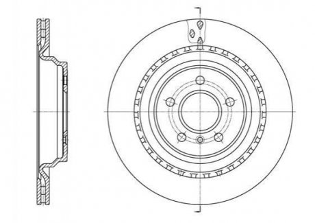 Тормозной диск (задний) REMSA 61636.10 (фото 1)