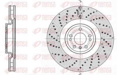 Диск гальмівний (передній) MB M-class (W166)/GL-class (X166) 12- (375x36) PRO+ 6176110