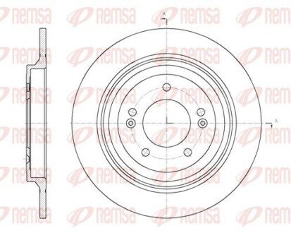 Диск тормозной REMSA 61780.00 (фото 1)