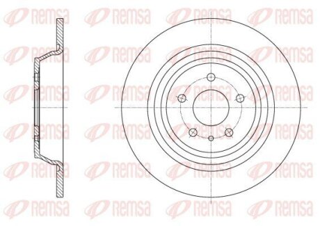 REMSA FORD Диск гальмівний задн.KUGA II (DM2) 13- 62516.00