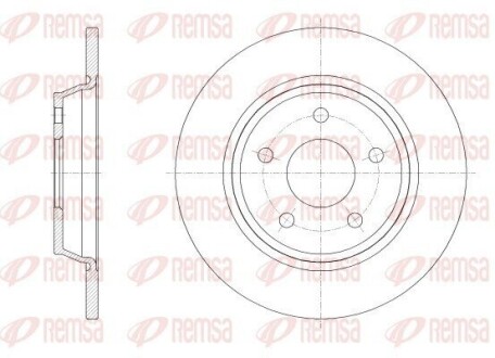 REMSA FORD диск гальм. задн.  FOCUS 18- 62522.00