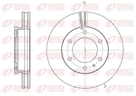 REMSA FORD диск гальмівний передн.Ranger 11- 62526.10