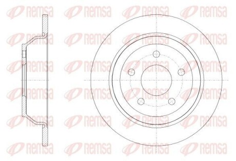 REMSA FORD  Диск гальмівний задній PUMA (J2K, CF7) 1.0 EcoBoost 62538.00