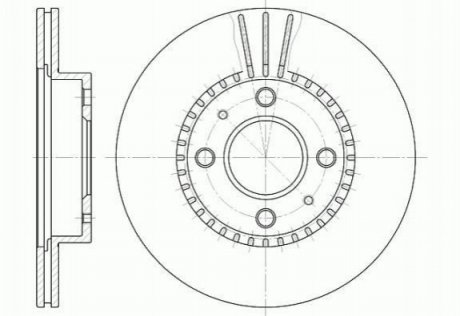Тормозной диск (передний) REMSA 6430.10 (фото 1)