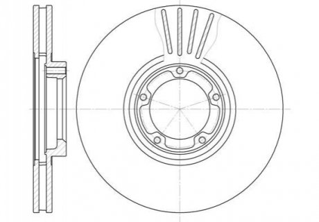Тормозной диск (передний) REMSA 6519.10 (фото 1)