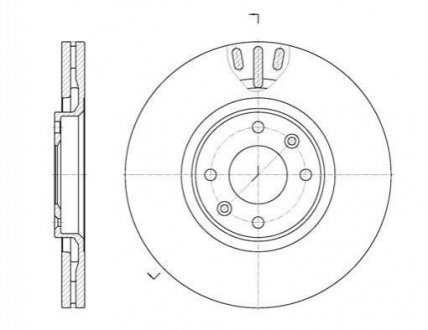 Тормозной диск (передний) REMSA 6657.10 (фото 1)