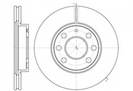 Тормозной диск (передний) REMSA 6665.10 (фото 1)