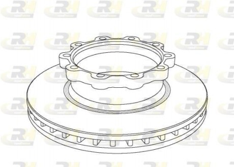 Диск тормозной SCANIA 4 series, 429*45*131 104720