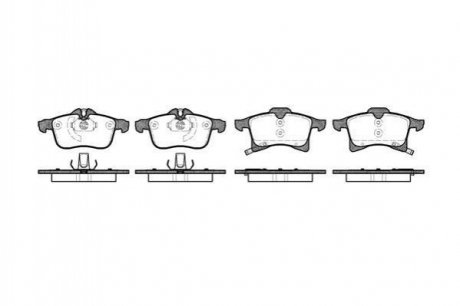 Дисковые тормозные колодки (передние) ROADHOUSE 2103602 (фото 1)
