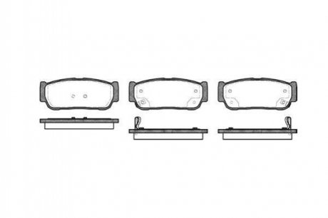Дисковые тормозные колодки (задние) ROADHOUSE 2106302 (фото 1)