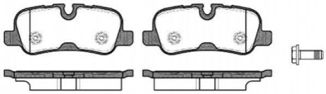Дисковые тормозные колодки (задние) ROADHOUSE 2115910 (фото 1)
