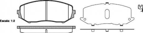 Дисковые тормозные колодки (передние) ROADHOUSE 2122502 (фото 1)