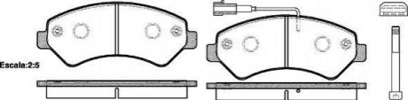 Дискові гальмівні колодки (передні) ROADHOUSE 2127501 (фото 1)