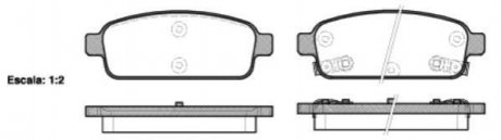 Дисковые тормозные колодки (задние) ROADHOUSE 2143202 (фото 1)