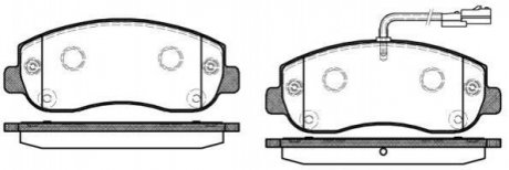 Дисковые тормозные колодки (передние) ROADHOUSE 2144901 (фото 1)