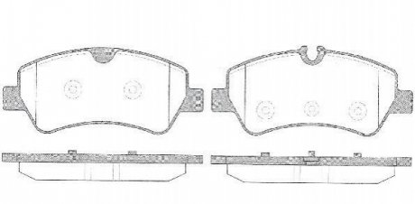 Дисковые тормозные колодки (задние) ROADHOUSE 2152100 (фото 1)
