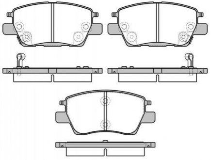 Колодки гальмівні (передні) Opel Ampera-E 17-19/Chevrolet Bolt/Volt/Cruze 15- (+датчик) ROADHOUSE 21630.12 (фото 1)