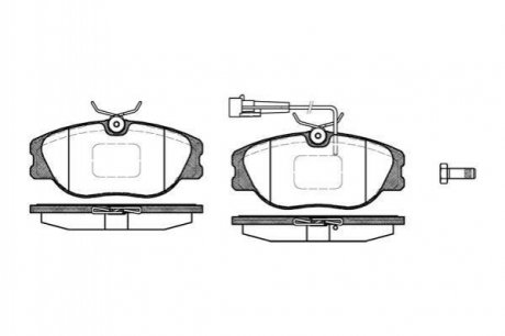 Дисковые тормозные колодки (передние) ROADHOUSE 230512 (фото 1)