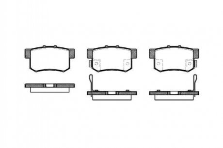 Дисковые тормозные колодки (задние) ROADHOUSE 232512 (фото 1)