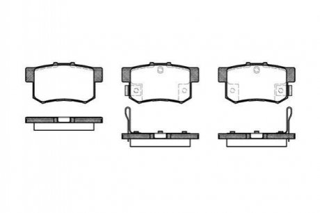 Дисковые тормозные колодки (задние) ROADHOUSE 232532 (фото 1)