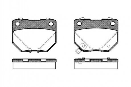 Дискові гальмівні колодки (задні) ROADHOUSE 236521 (фото 1)