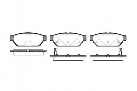 Дискові гальмівні колодки (задні) ROADHOUSE 244002 (фото 1)