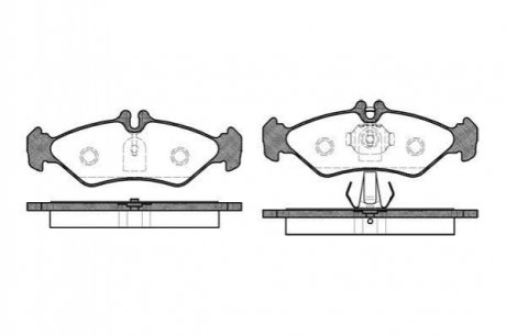 Дискові гальмівні колодки (задні) ROADHOUSE 257900 (фото 1)