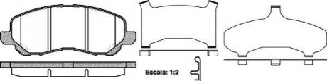Дискові гальмівні колодки (передні) ROADHOUSE 280431 (фото 1)