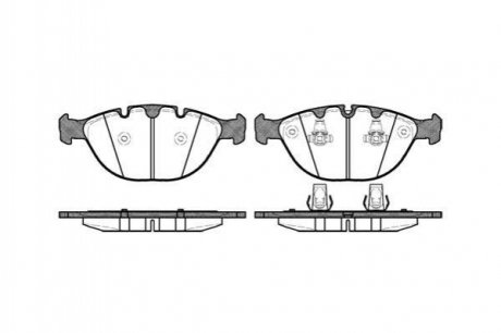 Дискові гальмівні колодки (передні) ROADHOUSE 295800 (фото 1)