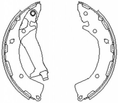 Колодки гальмівні (задні) Hyundai i20 08- (барабанні) (203.2x32) ROADHOUSE 4248.00 (фото 1)