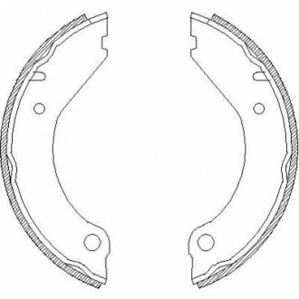 Гальмівні колодки ручного гальма 439900