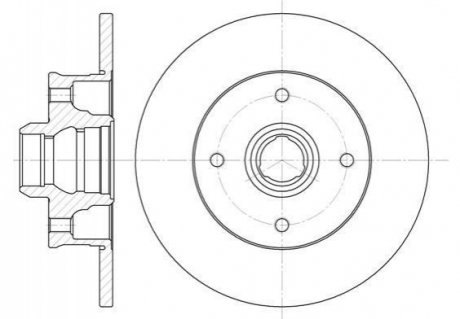 Тормозной диск (задний) ROADHOUSE 602400 (фото 1)
