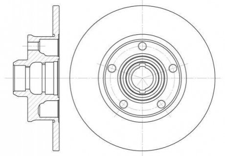 Гальмівний диск (задній) ROADHOUSE 602500 (фото 1)