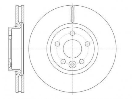 Тормозной диск (передний) ROADHOUSE 6101910 (фото 1)