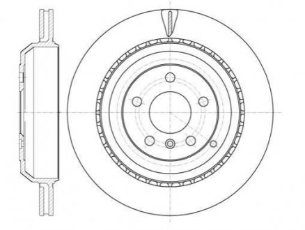 Тормозной диск (задний) ROADHOUSE 6103110 (фото 1)