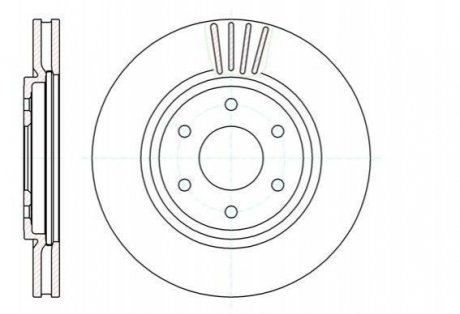 Тормозной диск (передний) ROADHOUSE 6103710 (фото 1)