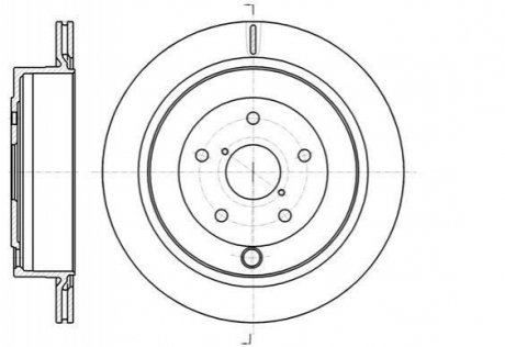 Гальмівний диск (задній) ROADHOUSE 61042.10 (фото 1)