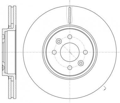 Тормозной диск (передний) ROADHOUSE 6104910 (фото 1)