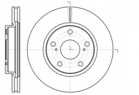 Тормозной диск (передний) ROADHOUSE 6107710 (фото 1)